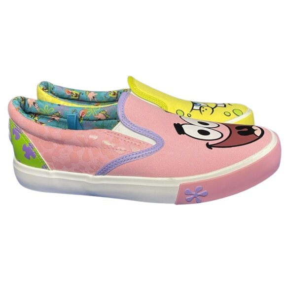 Ground Up Women's 6.5 SpongeBob Patrick Star Slip-On Sneakers Canvas Low Top - Picture 4 of 16